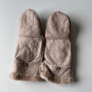 Warm Paws Winter Mittens Gloves Tan Cream Warm Women's Size S/M